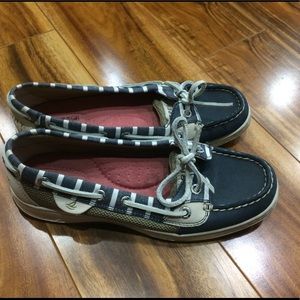 Women's Sperry Top Sider Size 6 - Navy Nautical